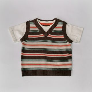 Пуловер без ръкав с имитация на тениска  FTG186