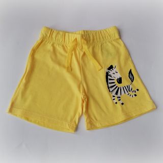 Жълти къси панталонки със зебра  DHM1278-3