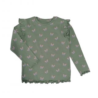 Блуза в цвят мента с пеперуди GMAT1267