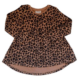 Кафява рокля с леопардова шарка WNF1805 Кафява рокля с леопардова шарка WNF1805