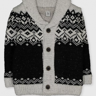 Жилетка в черно и бяло с подплата DTU1205