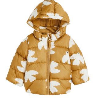Яке в цвят горчица с птички GHM1254 Яке в цвят горчица с птички GHM1254