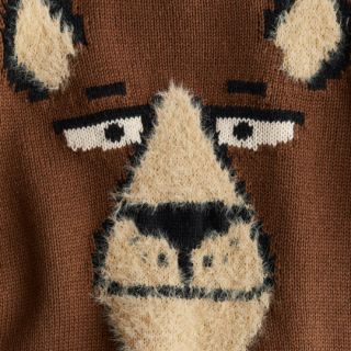 Кафяв пуловер с мече  DHM1302