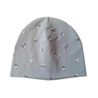 Тънка шапка в цвят мента с цветчета GHM1324 Тънка шапка в цвят мента с цветчета GHM1324