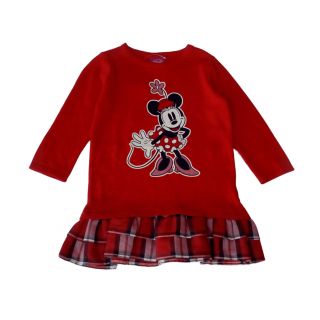 Червена рокля с Мини Маус G1329 Червена рокля с Мини Маус G1329