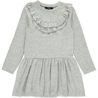 Сива рокля с къдрици GGE293 Сива рокля с къдрици GGE293