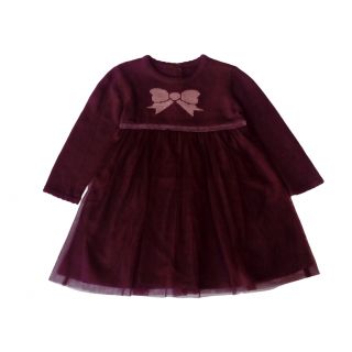 Рокля в бордо с панделка WGF7043 Рокля в бордо с панделка WGF7043