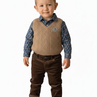 Комплект от три части с боди риза DNX1236 Комплект от три части с боди риза DNX1236