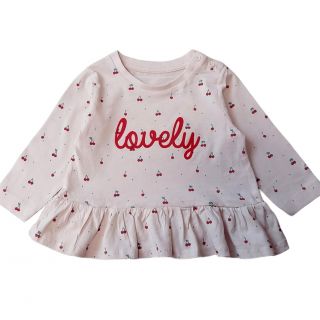 Розова блузка с черешки и надпис GMAT1278 Розова блузка с черешки и надпис GMAT1278