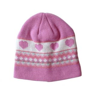 Розова шапка със сърца AGE2485 Розова шапка със сърца AGE2485