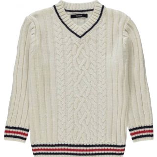 Бял пуловер с плетеници WGM2457 Бял пуловер с плетеници WGM2457