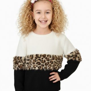 Пуловер с леопардова шарка GGE5041 Пуловер с леопардова шарка GGE5041