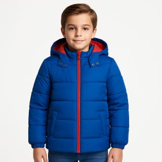 Зимно яке в синьо и червено GMT666 Зимно яке в синьо и червено GMT666