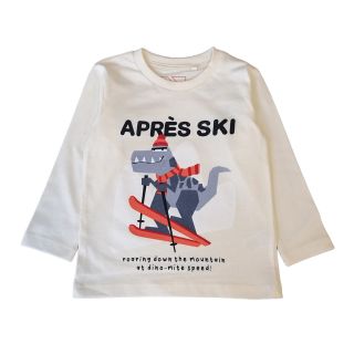 Блуза в цвят слонова кост с крокодил DMAT1296