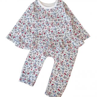 Бял комплект с черешки и цветя GMAT1278-2 Бял комплект с черешки и цветя GMAT1278-2