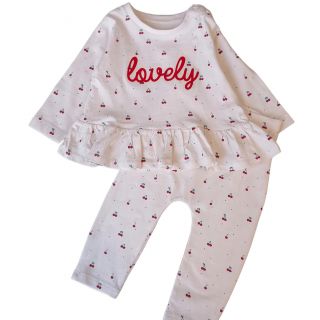 Розов комплект с черешки и надпис GMAT1278 Розов комплект с черешки и надпис GMAT1278