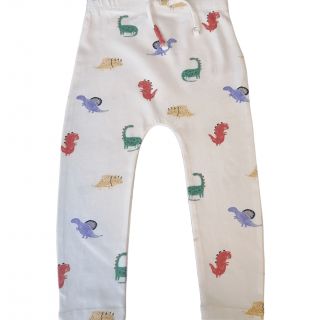 Бяло долнище с динозаври  DMAT1300