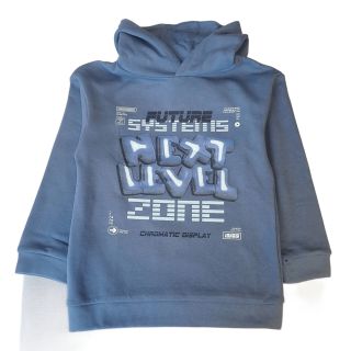 Син суитшърт с надпис DMAT1304 Син суитшърт с надпис DMAT1304