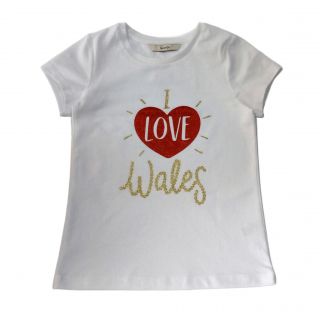 Бяла тениска с червено сърце GGE159